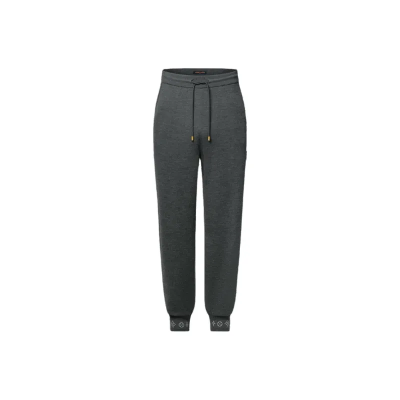 LOUIS VUITTON Double Face Knit Wool Travel Pants-0