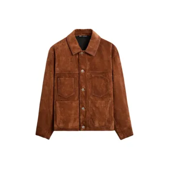 ZARA Leather Jacket Men's Brick Red