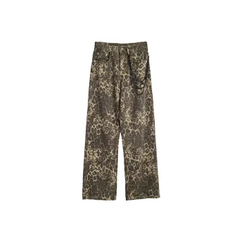 MIIOW Jeans Unisex Leopard Print