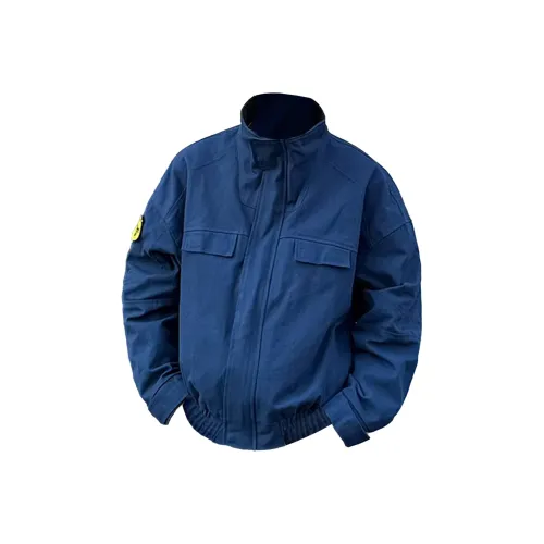 ACUOD BY CHANU Koat Men's Spring Fall Trendy Brand American Stand Collar Cropped Pilot Baseball Jacket Unisex