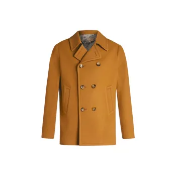 ETRO Twill Pea Coat