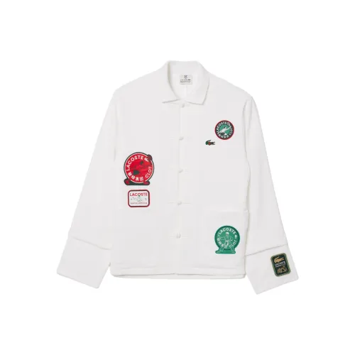 CLOT x LACOSTE Collaboration FW24 Jackets Coats Unisex White