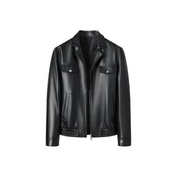 FORTEI Leather Jacket Men's Black