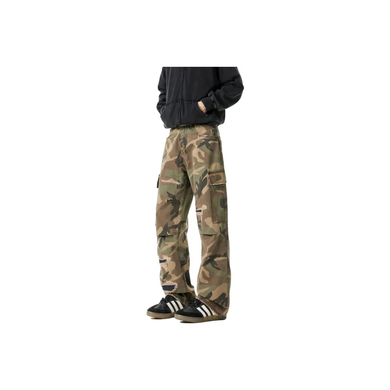 TIRED Cargo Pants Unisex Camouflage-0