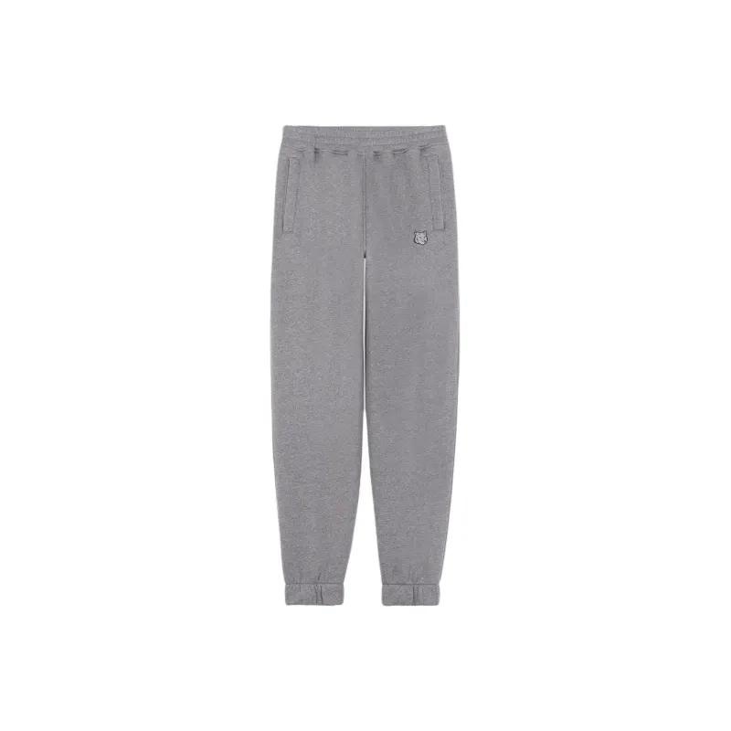 Maison Kitsune Bold Fox Head Patch Sweatpants-0