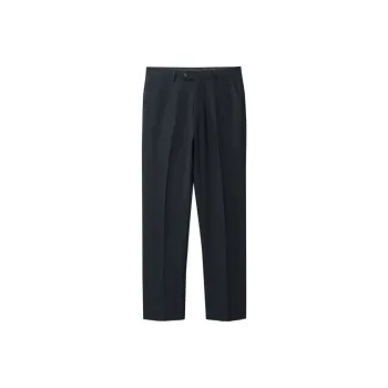 HLA Suit Trousers Men Navy Blue Plaid 03