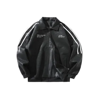 FAX FOR FMACM x For People Leather Jacket Unisex