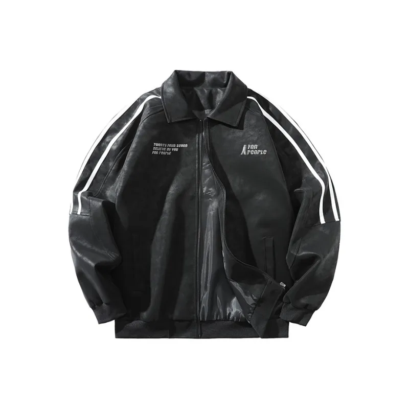 FAX FOR FMACM x For People Leather Jacket Unisex-0