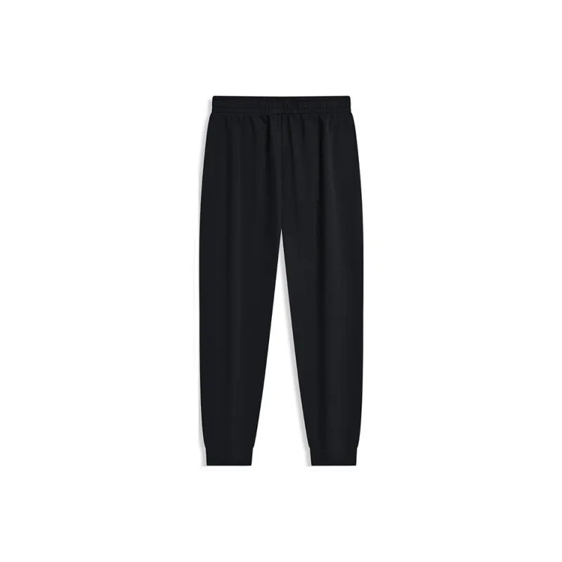 XTEP Variety Training Collection Knitted Sports Pants Men's Jet Black-0