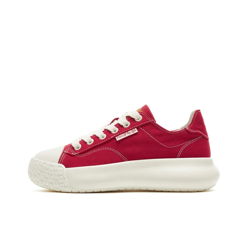 VOBA Anti Slip And Wear Resistant Height Increasing Low Top Canvas Shoes Women's-14