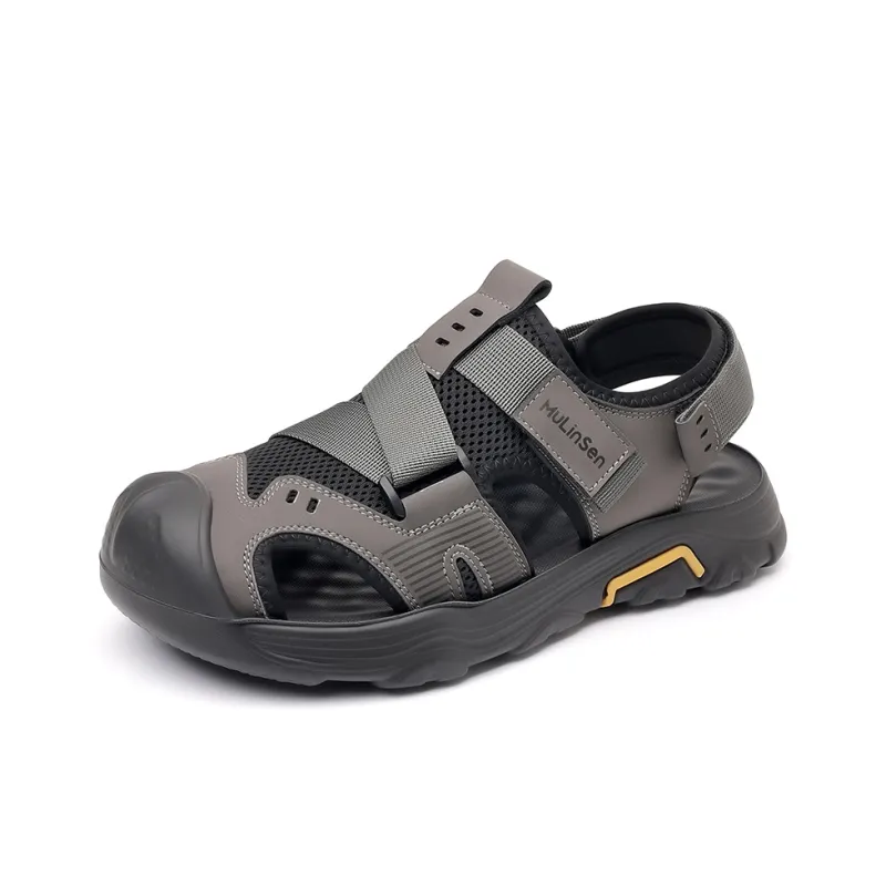 Mulinsen Slip Resistant, Breathable, Anti Collision, Lightweight River Trekking Shoes Men's-3