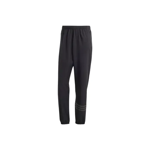 Adidas Vest Street Neuclassic Tracksuit Bottoms Knitted Sports Pants Men's Black
