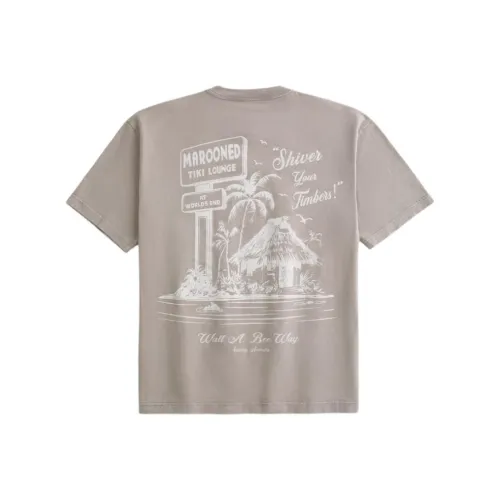 Hollister T Shirts Men Taupe