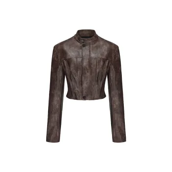 VANN VALRENCÉ Leather Jacket Women's