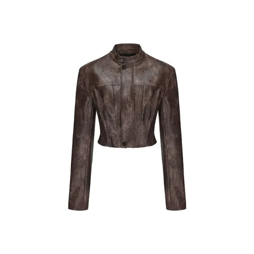 VANN VALRENCÉ Leather Jacket Women's