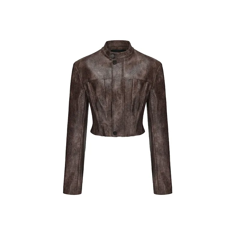 VANN VALRENCÉ Leather Jacket Women's-0