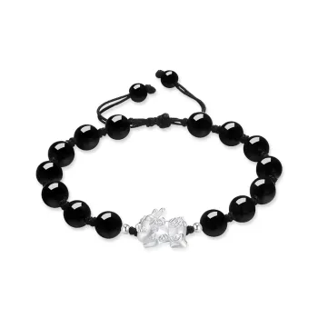 Seven Seven Silver Jewelry Glass Cat Eye Bracelets Unisex