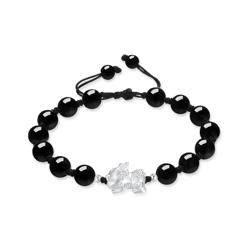 Seven Seven Silver Jewelry Glass Cat Eye Bracelets Unisex-0