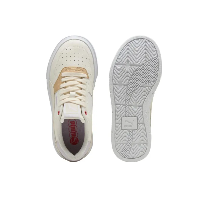 PUMA CALI COURT Low Top Skateboard Shoes Women's Ecru-3