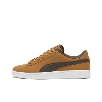 PUMA Smash V2 Anti Slip Wear Resistant Low Top Skateboard Shoes Unisex Brown