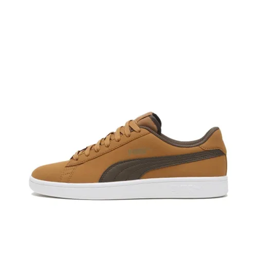 PUMA front V2 Anti Slip Wear Resistant Low Top Skateboard Shoes Unisex Brown