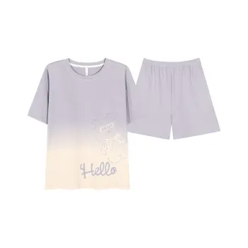 XISHE Pajama Set Women's Gradient Purple