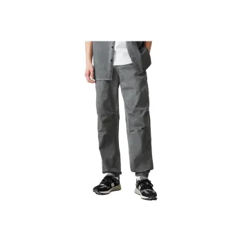 JACK JONES· Elastic Cuff Casual Pants Men's Robin Gray