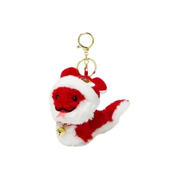 Narandu Plush Keychain Bag Accessory Women's Red