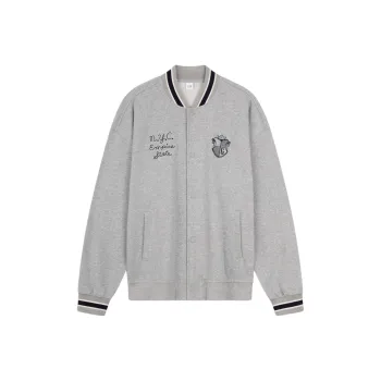 GAP Baseball Jacket Unisex Gray