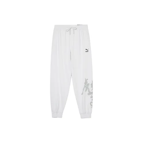 PUMA Knitted Sports Pants Men's Gray