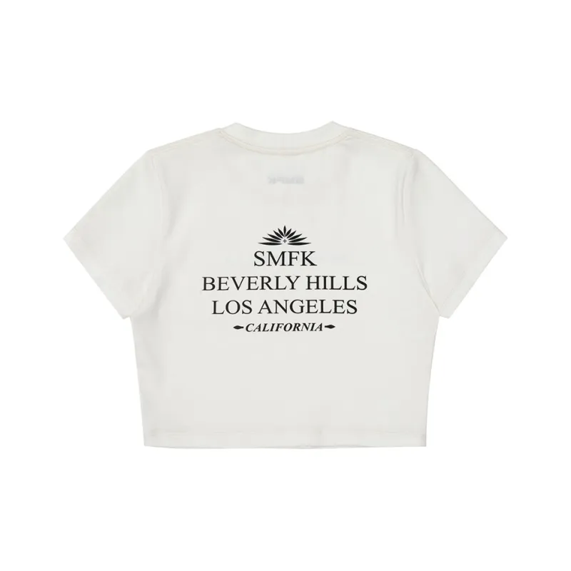 SMFK Regular T Shirt Women's Snow Mountain White-1