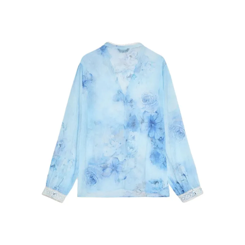 ZARA Shirts Women's Blue/White-1