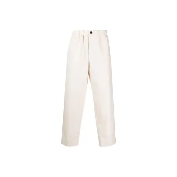 JIL SANDER Elastic Waist Straight Leg Trousers