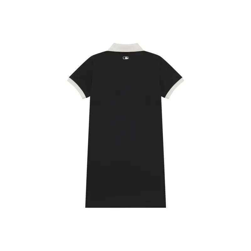 MLB New York Yankees Basic Collection SS25 Short Sleeved Dress Women's Black-1