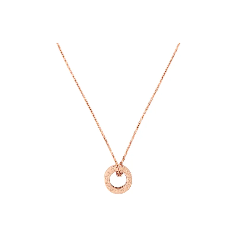 BVLGARI B.Zero1 Series 18K Rose Gold Necklaces Unisex-2
