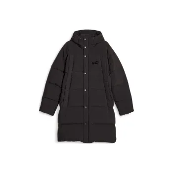 PUMA Long Hooded Down Coat Down Jackets & Coats Unisex Black