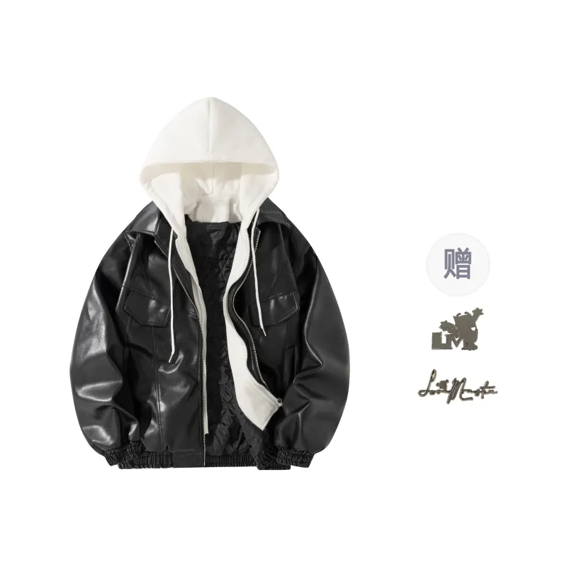 Love Monster Leather Jacket Unisex Black-2