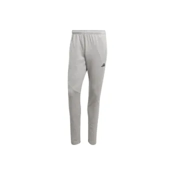 Adidas AEROREADY GAME AND GO SMALL LOGO TRAINING Knitted Sports Pants Men's Gray/White