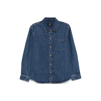 A.P.C Logo Embroidered Shirt Jacket