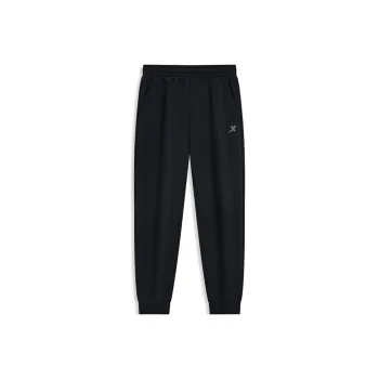 XTEP Knitted Sweatpants Men's Jet Black/Pearl Gray
