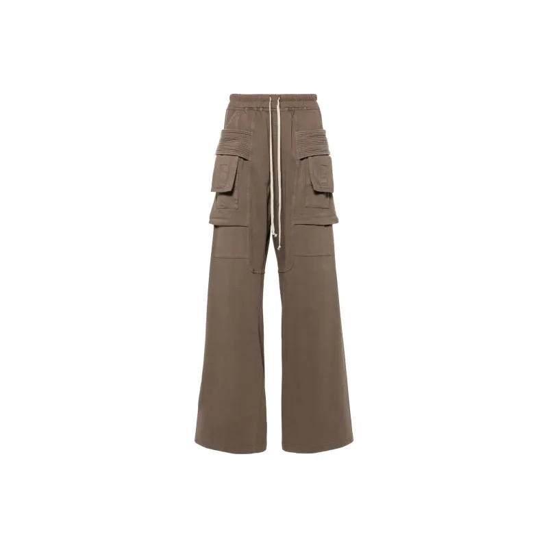 Rick Owens DRKSHDW Creatch Cargo Wide Drawstring Pants-0