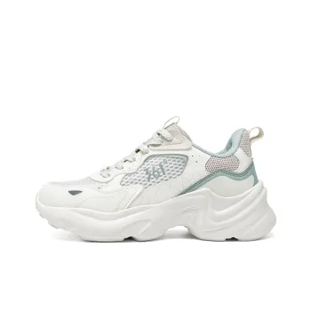 361° Abrasion Resistant Breathable Support Low Top Casual Shoes Women's Feather White With Light Smoke Green