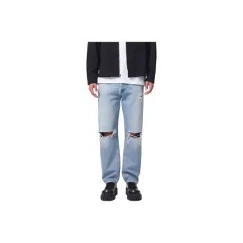 AGOLDE Mid Rise Distressed Jeans
