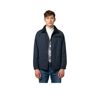 Q ZHIHE Jackets Unisex Blue Unlined Jacket