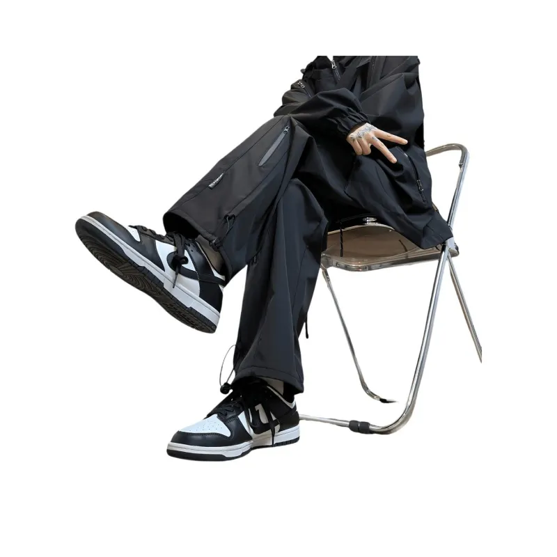 SUNSETMONENT Knitted Sweatpants Unisex Black-0