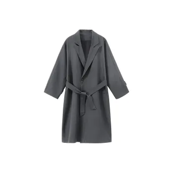 YATSI Trench Coat Unisex Yellow Purple