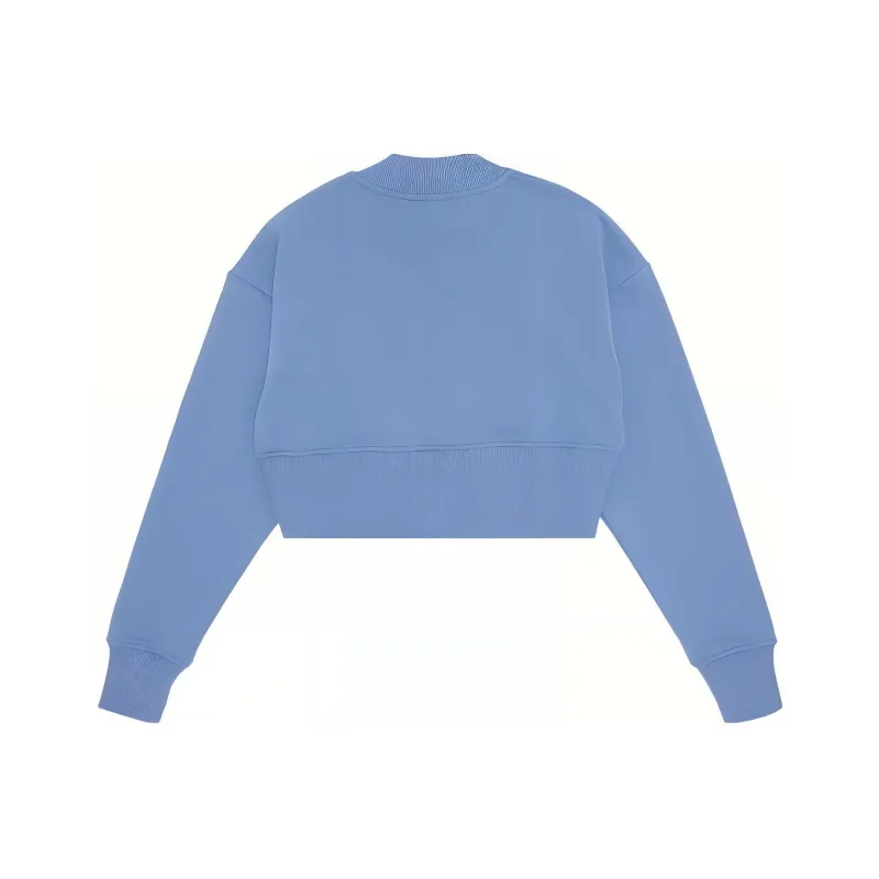 BALMAIN 3 Button Printed Sweatshirt 'Blue Clair/Blue Denim'-1