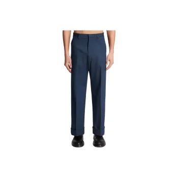 Valentino Pleat Detailed Straight Leg Jeans