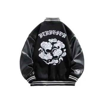 BTR Baseball Jacket Unisex Black