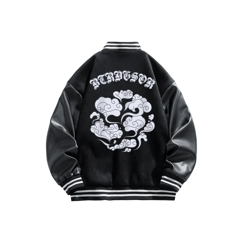 BTR Baseball Jacket Unisex Black-0